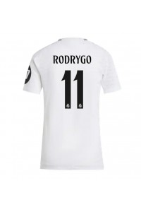 Fotbalové Dres Real Madrid Rodrygo Goes #11 Dámské Domácí Oblečení 2024-25 Krátký Rukáv